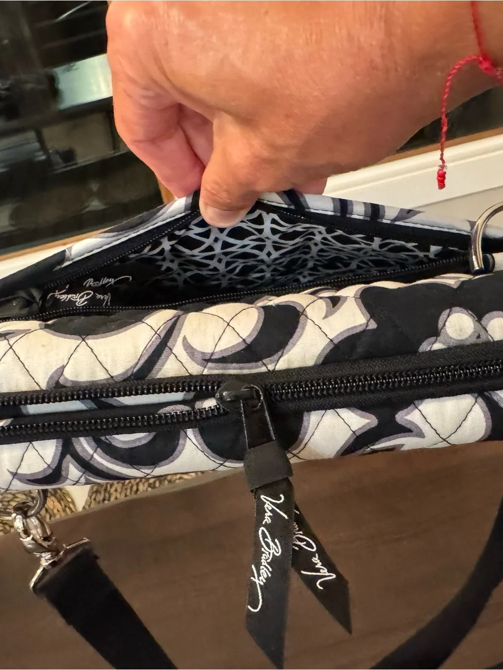 Vera Bradley Black & White Floral Quilted iPad  Case